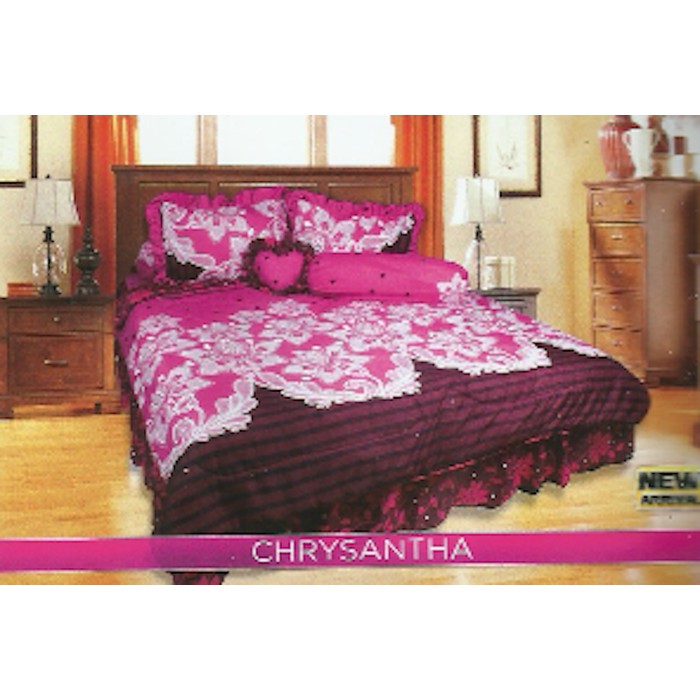 SPREI CALIFORNIA 180 B4 "CHRYSANTHA" 4 BANTAL 2 GULING