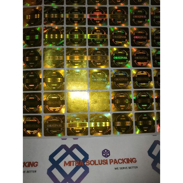 

HOLOGRAM STIKER KOTAK GOLD