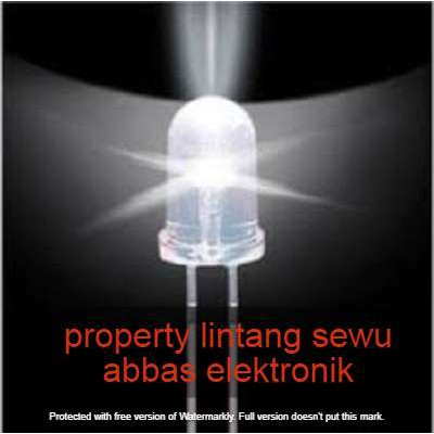 10pcs LED PUTIH 5MM