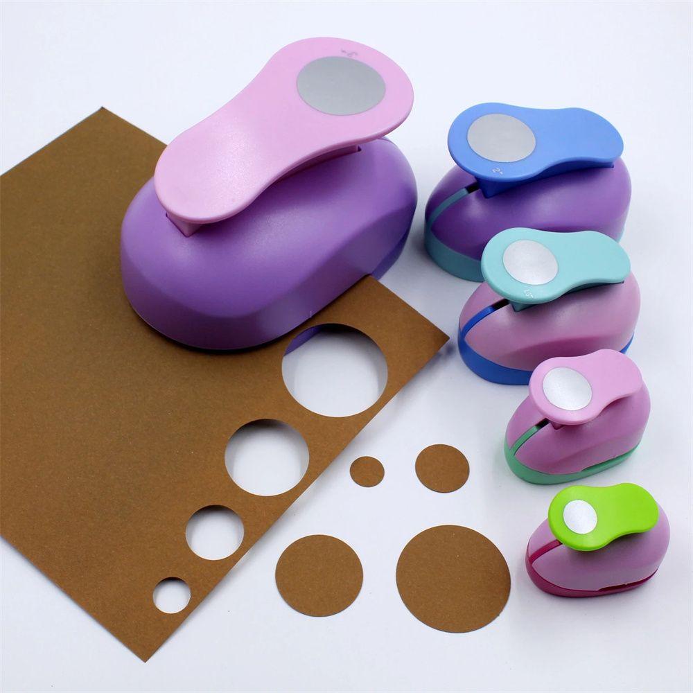 Lanfy Circle Punch Cutting Craft Perlengkapan Sekolah Mainan Anak Kertas Embos Sharper Anak9 /16/25mm Punches Maker