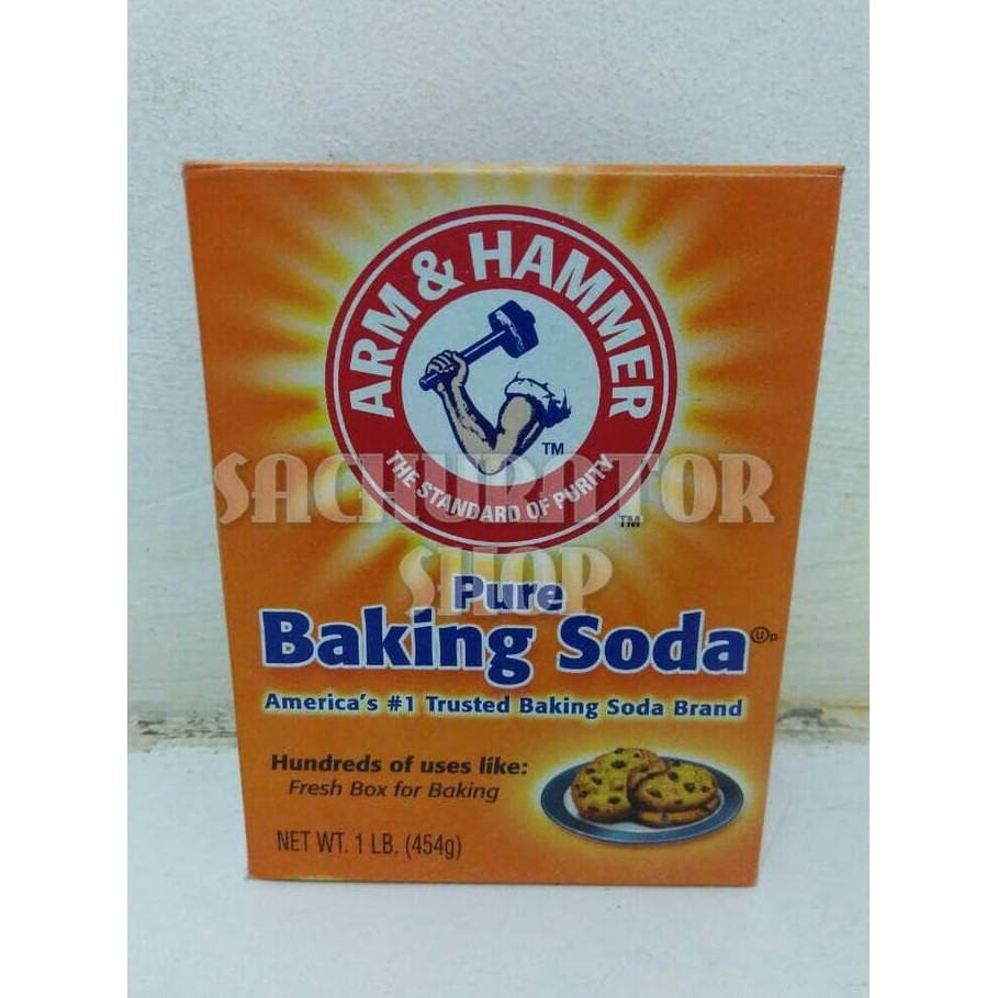

Toko-Bahan-Kue- Arm And N & Hammer Tepung Pure Baking Backing Soda Bubuk Powder 454 Gr -Terlengkap-
