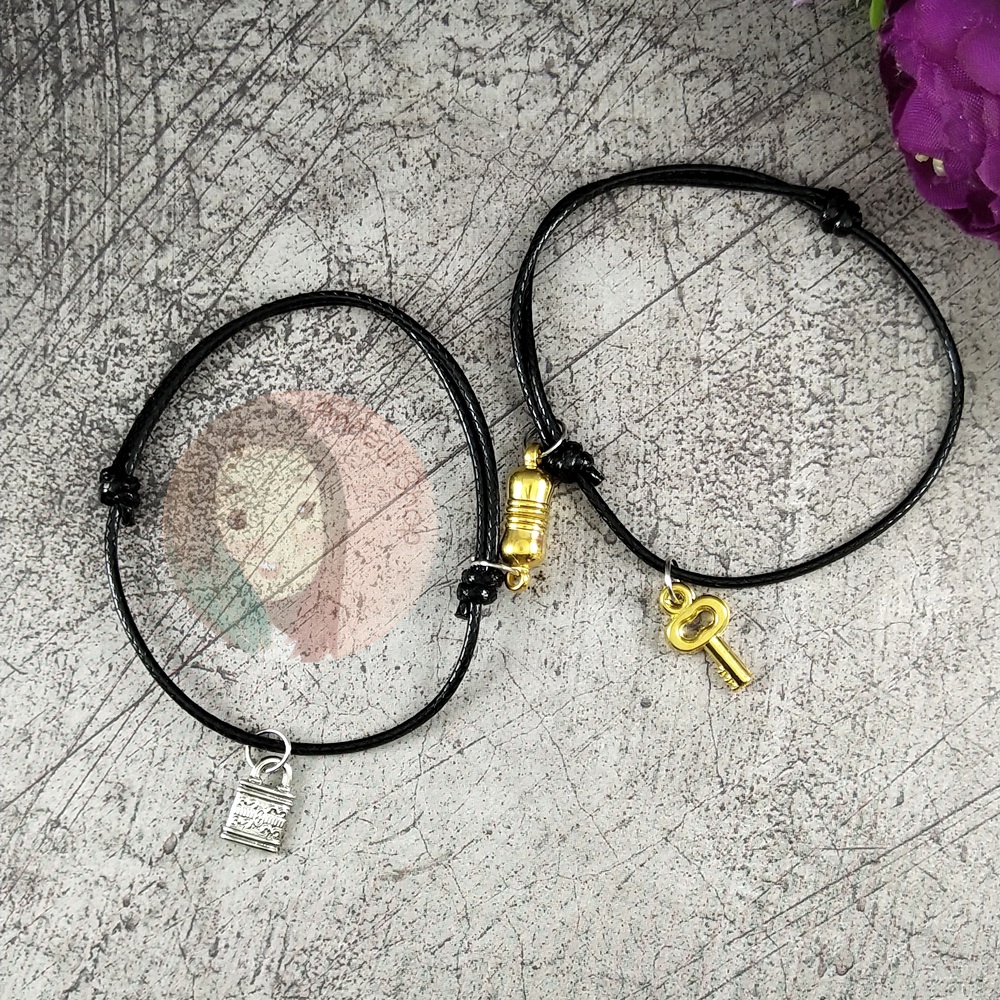 GG0311 - Gelang Couple Magnet Kpop Pria Wanita Warna Warni Bracelet