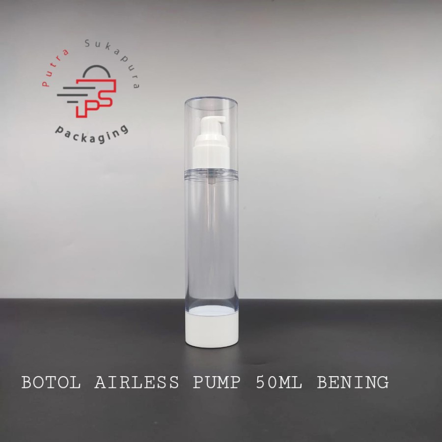 botol airless pump 50 ml bening Acrylic import - A-TM-50