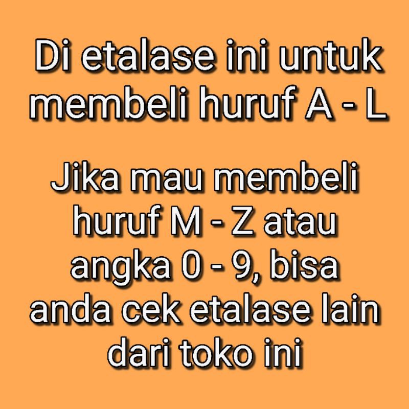 GOLD huruf nya DOFF Balon foil huruf A - L ukuran ± 40 cm warna angka nya GLOSSY / SILVER / BIRU / PINK abjad alfabet alphabet nama