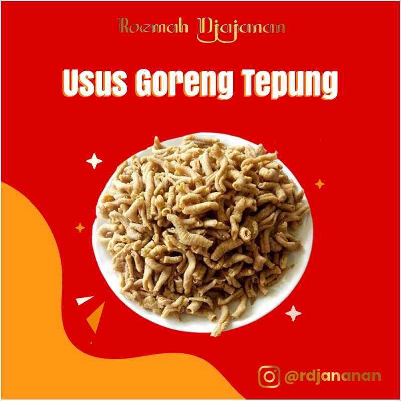 

( ROEMAH DJAJANAN SNACK ) USUS GORENG TEPUNG 200gr