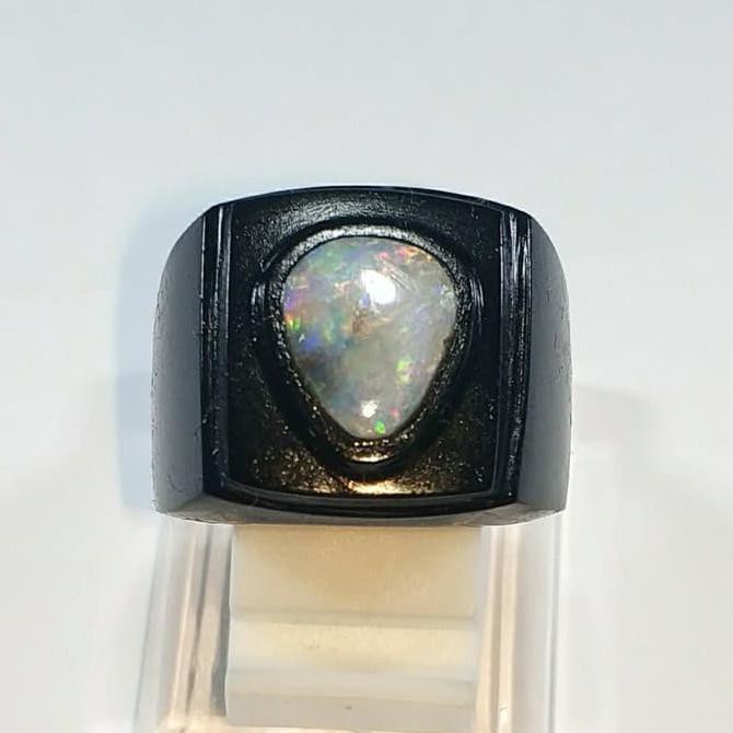 Recomended Cincin Batu Akik Permata Natural Kalimaya Banten Kristal White Opal - 8 Best Seller