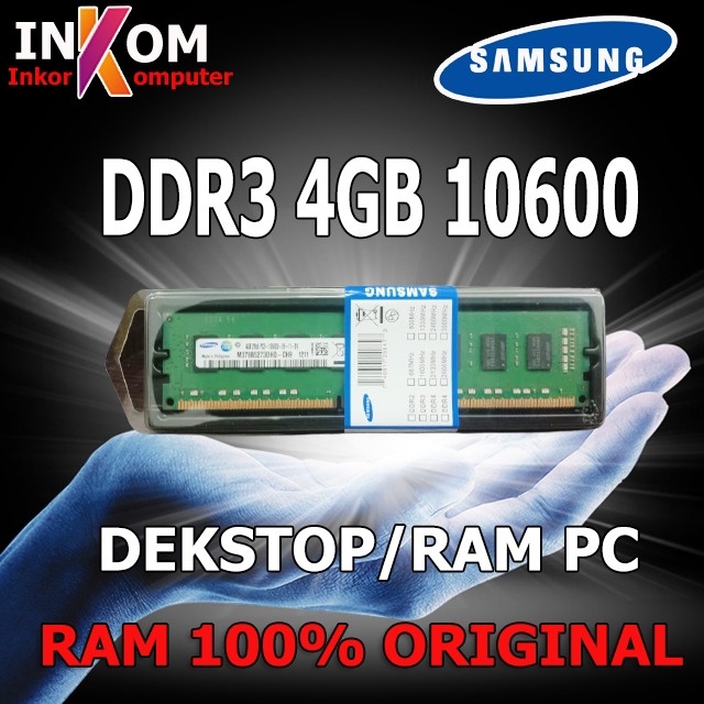 Ram PC DDR3 4GB 10600 Samsung 1333MHZ