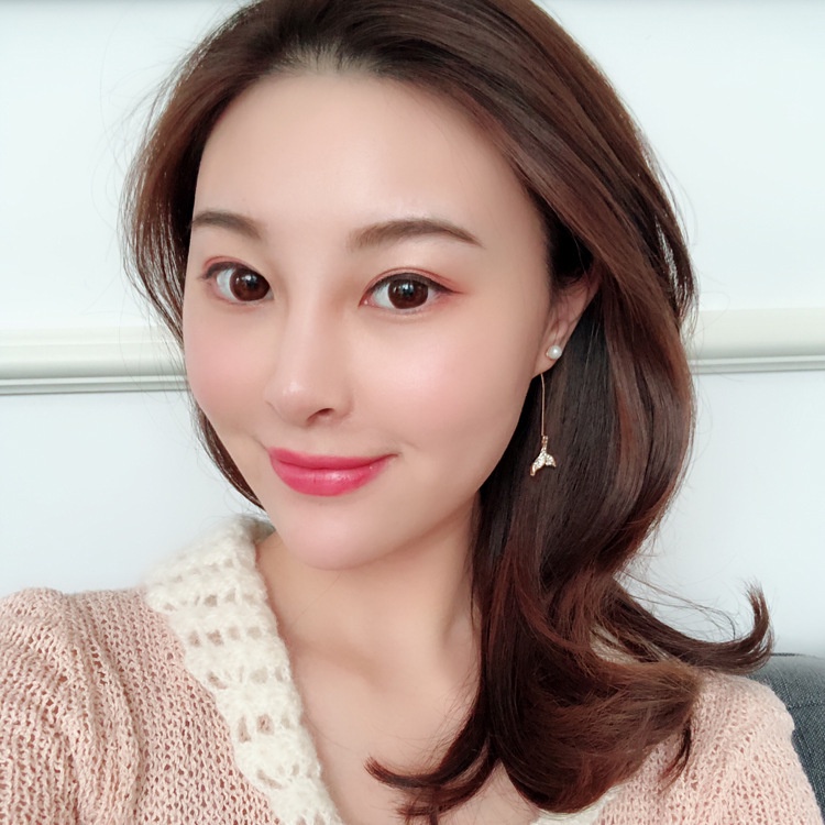 Korea Selatan Dongdaemun Berlian fishtail anting-anting kepribadian Mutiara putri duyung sederhana t