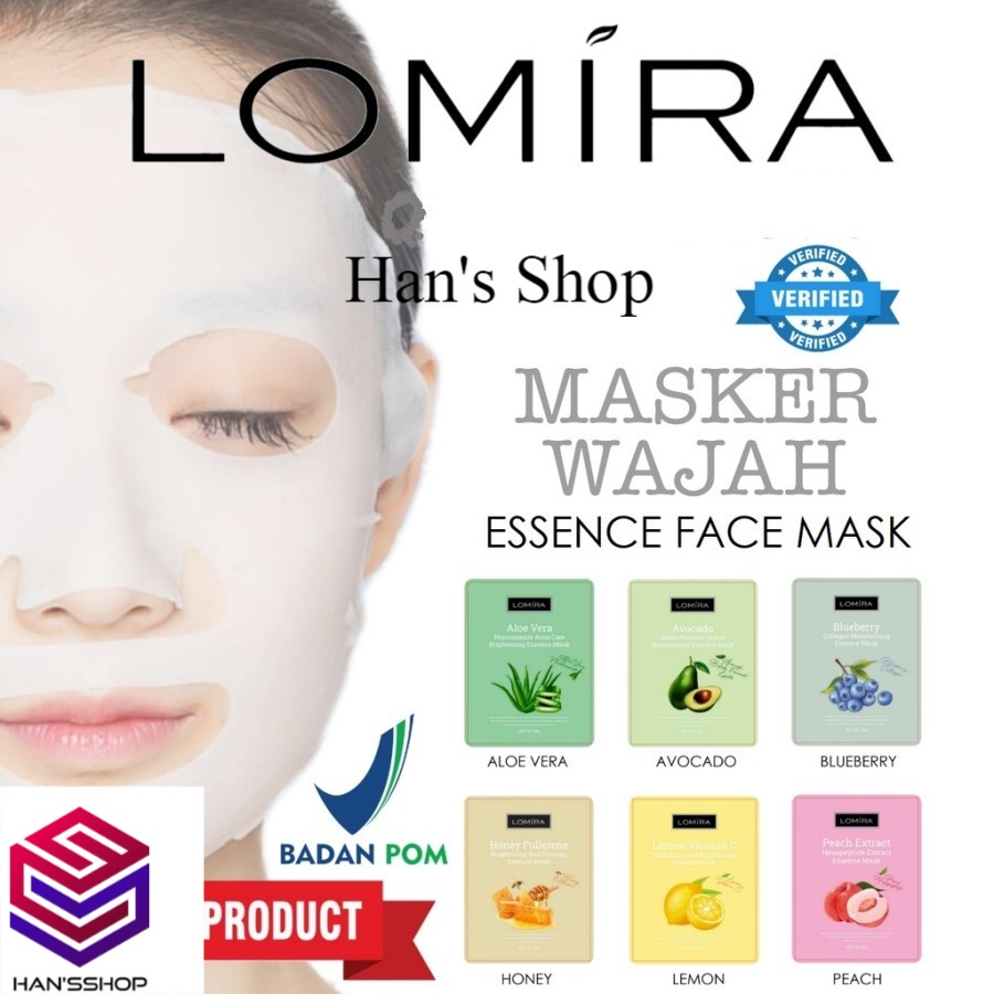 LOMIRA Masker Wajah Sheet Mask Essence Masker ALA KOREA