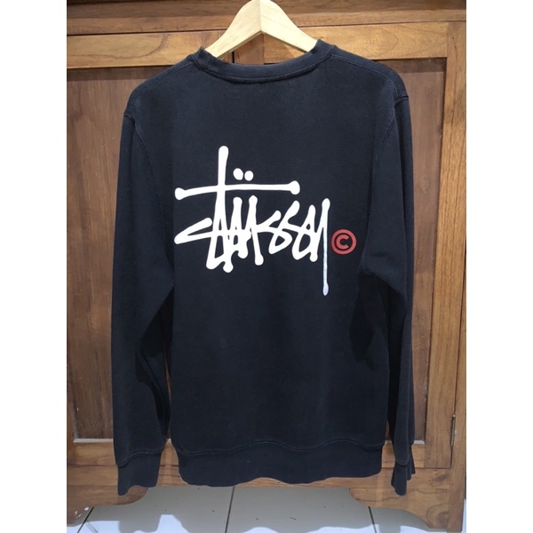 cn crewneck stussy basic second || stussy bekas || hoodie stussy || stussy second