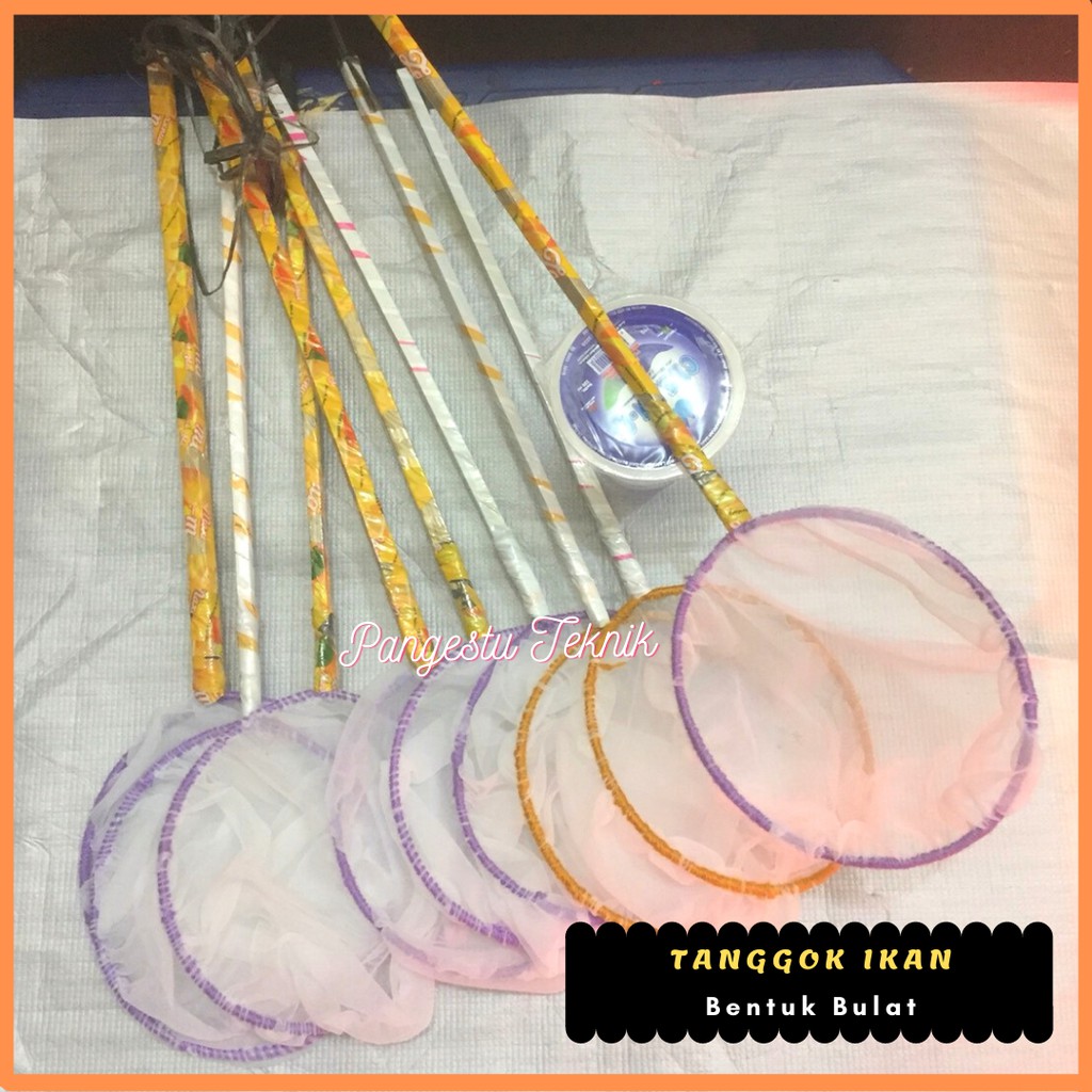 TANGGOK PANJANG BENTUK BULAT / TANGGOK IKAN LAGA / IKAN CUPANG / IKAN LAINNYA