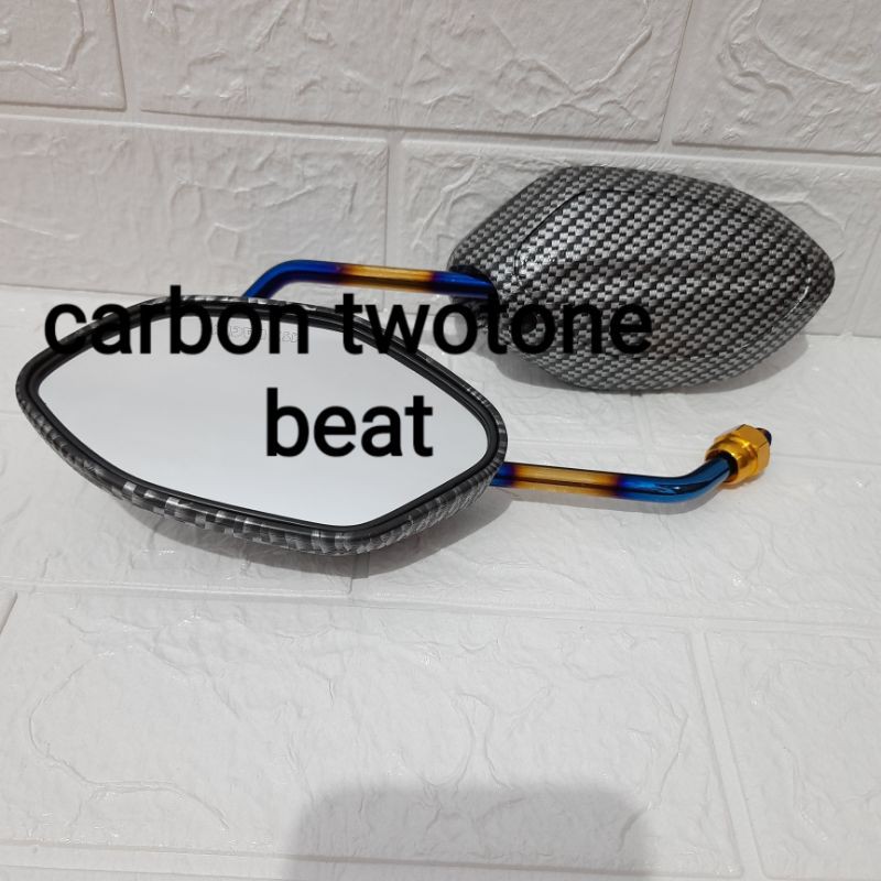 SPION CARBON TWOTONE MINI BEAT VARIO SCOOPY SPACY PCX SUPRA KHARISMA REVO DLL-Uk standar 2tone