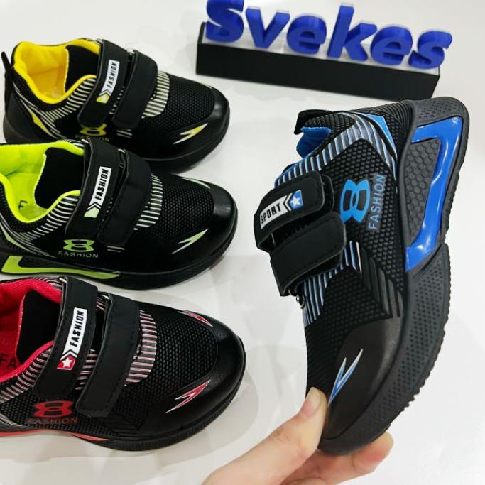 Svekes sepatu sepatu sekolah sepatu cowo Sneaker sepatu anak hitam import ..
