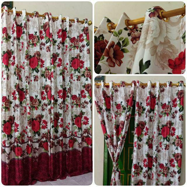Gorden Tirai Homemade Smokring Motif Bouqet Flower