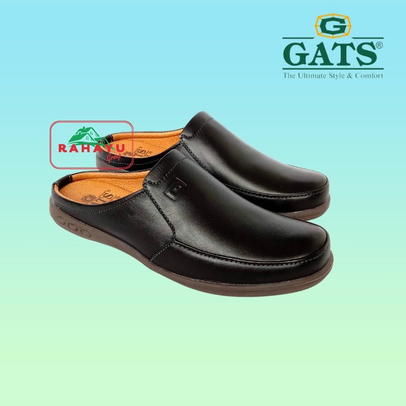 SEPATU SANDAL KULIT PRIA NB 0002 BLACK.ORIGINAL BY GATS