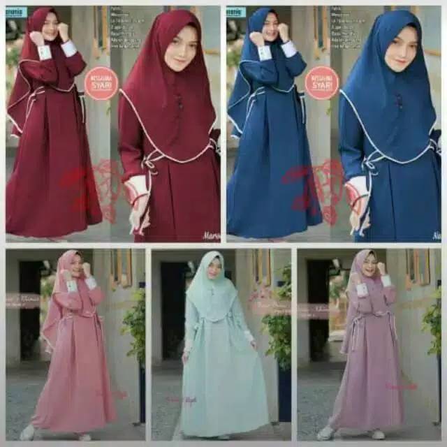 Gamis set hijab Uk L / gamis dewasa muslim