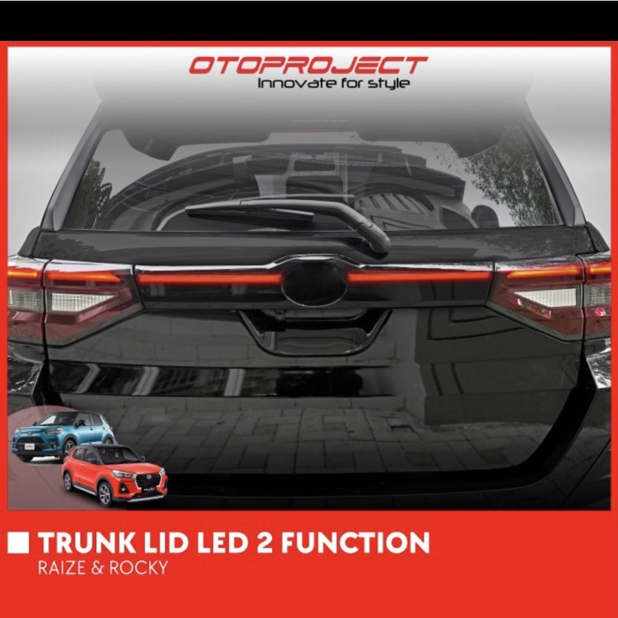 TRUNKLID LED RAIZE ROCKY 2 FUNCTION CARBON