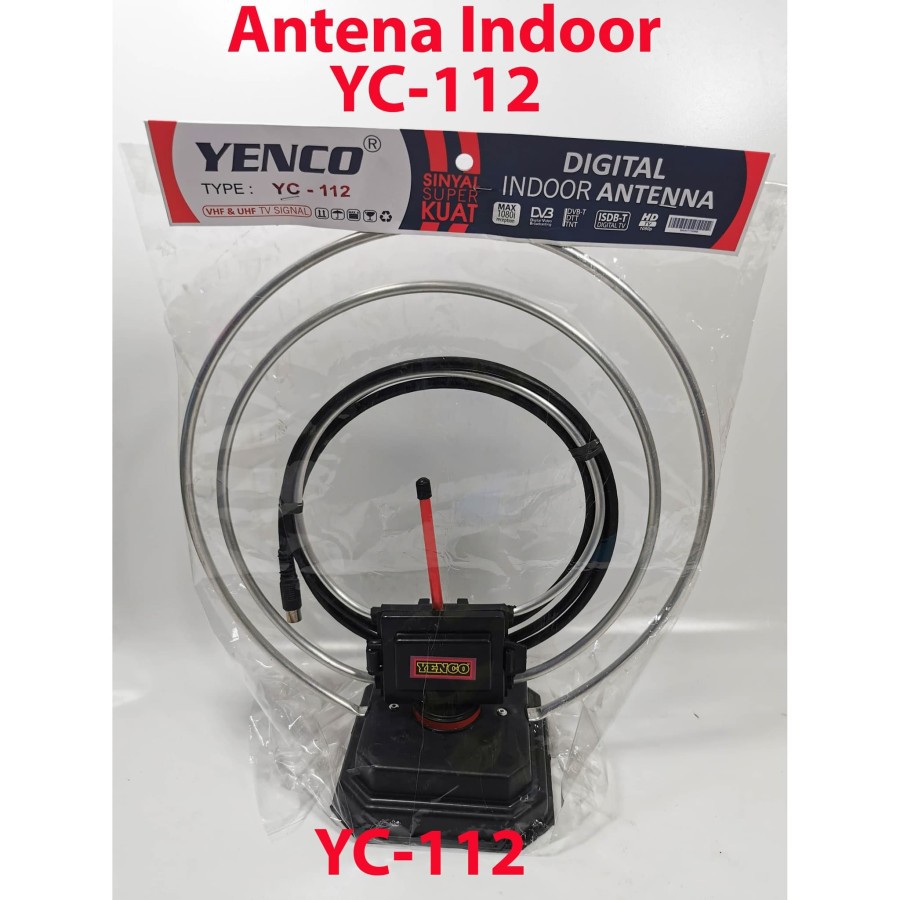 ANTENA indoor TV YENKO YC-112 / ANTENA dalam INDOOR VHF & UHF