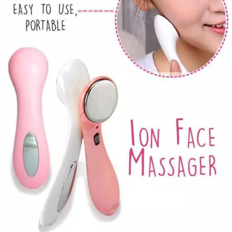 Alat Setrika Wajah Ion Elektrik Face Massager Setrika Ion Pemijat Pengencang Kulit Wajah Original