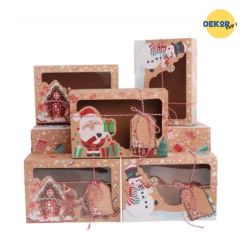 

BOX KUE NATAL box kado natal box bingkisan natal box packaging christmas kardus kue natal