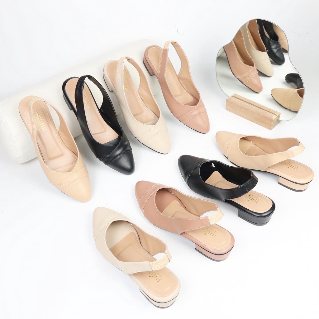 GLARISAMODA Levina heels 3 cm mules sepatu wanita