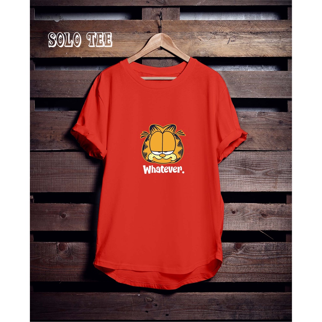 GARFIELD RED TSHIRT-WHATEVE GARFIELD UNISEX TSHIRT