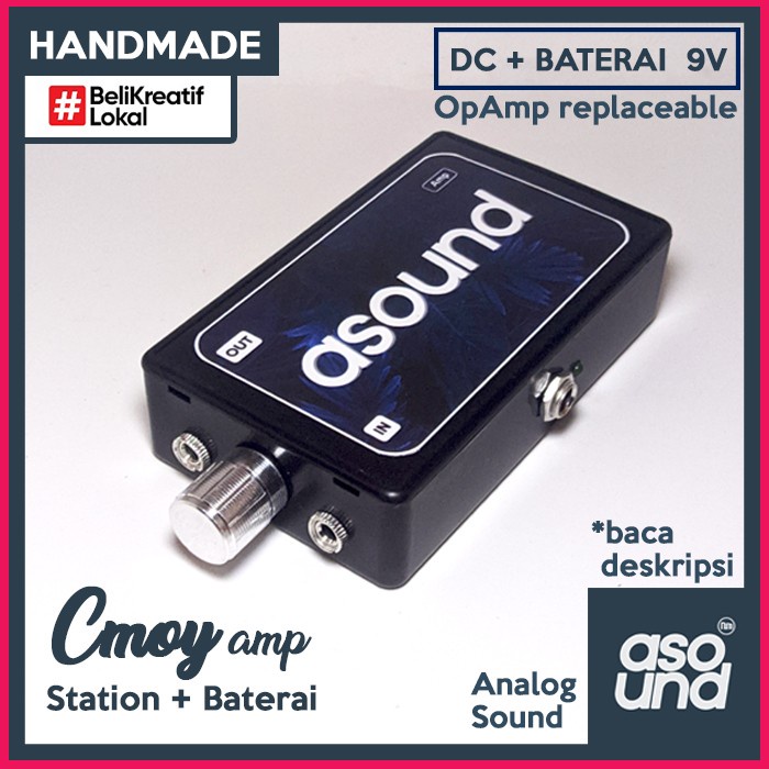 CMoy Amplifier Bass Boost Station + Baterai 9V