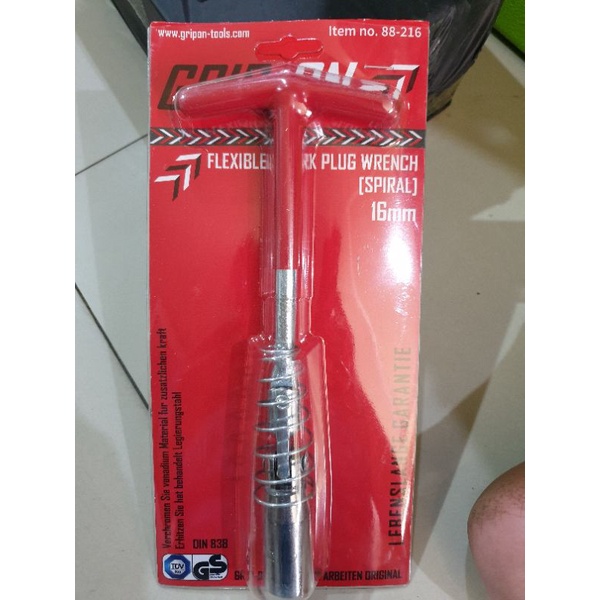 GRIP ON KUNCI BUSI FLEXIBLE 16 MM KUNCI BUSI SPRAK PLUG MOBIL MOTOR 16MM