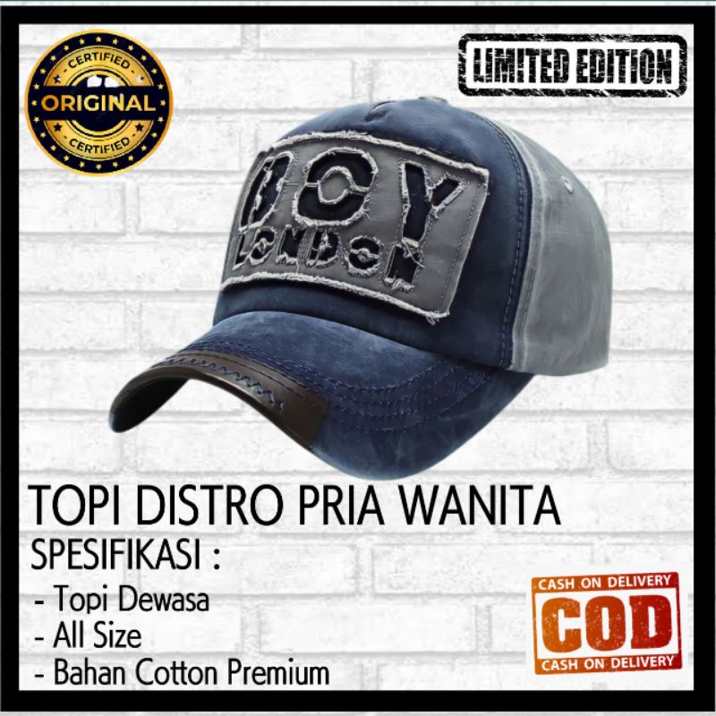 Boy London Topi Distro Baseball Snapback Sport Branded Original Pria Wanita Dewasa Premium Keren