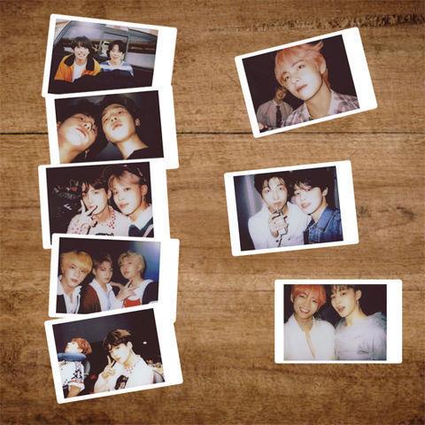 Kartu Foto Polaroid Desain Bts Buatan Sendiri Untuk Pameran