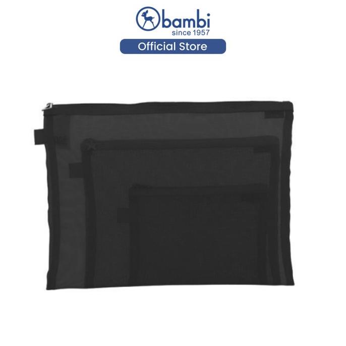 

Bambi 7126-10 Mesh pouch - Hitam