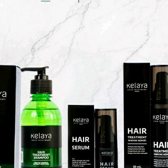 (FREE MINIGOLD) KELAYA HAIR TREATMENT SHAMPOO / Shampoo kelaya / kelaya perawatan rambut / Hair serum kelaya / minyak kemiri kelaya