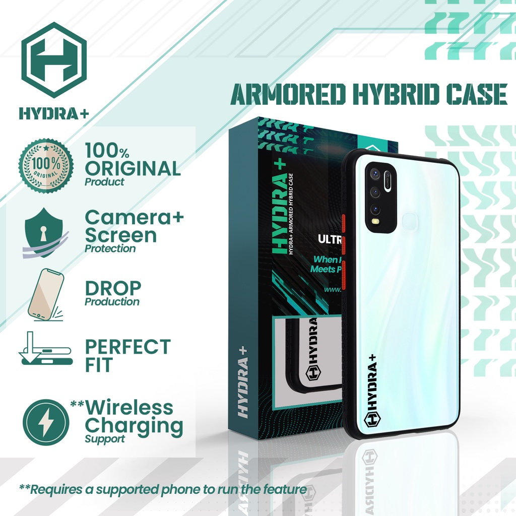 HYDRA+ Vivo Y30 / Y50 Armored Hybrid Case - Casing Hardcase Soft