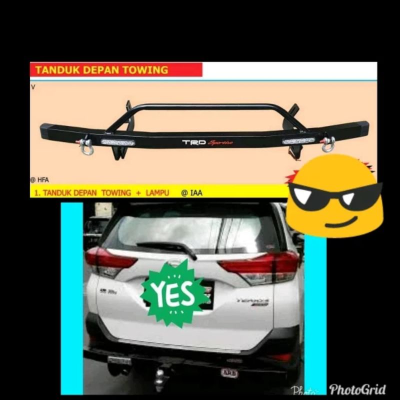 PAKET TANDUK DEPAN+TOWING BELAKANG ALL NEW RUSH/TERIOS 2018-2021