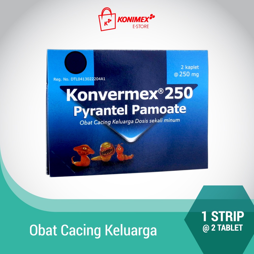 Konvermex 250 Kaplet Pyrantel Pamoate 250 mg
