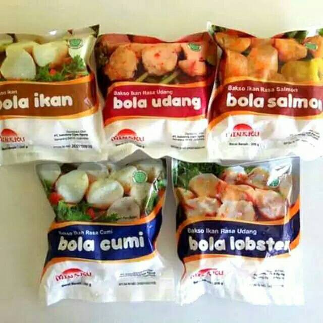 

Minaku Bola - Bola 200gr/bola kepiting/bola cumi/bola ikan/bola salmon/bola lobster/bola udang