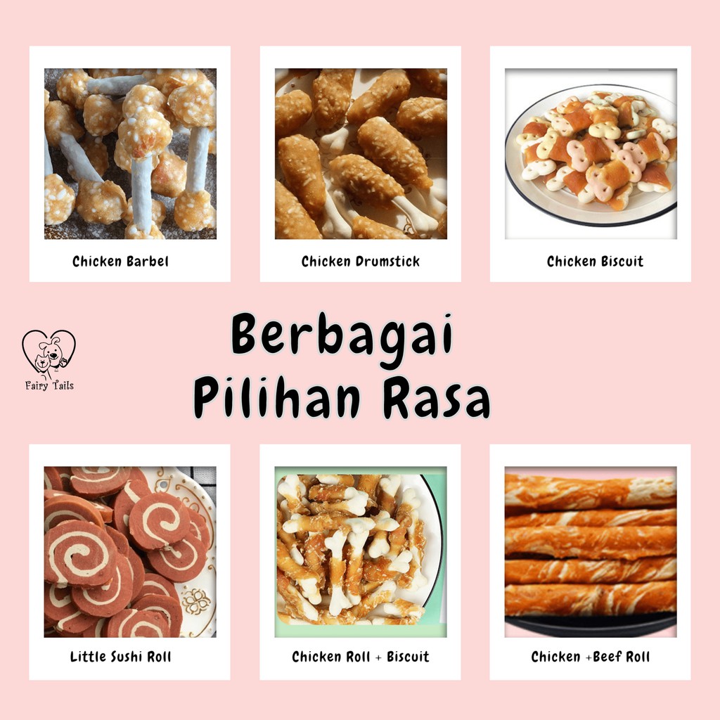 [ORIGINAL] Snack Anjing Treat Stick Cemilan Sehat Dari Daging Segar / Doggy Dog Snack Itadakimasu Dental Stick Chicken Beef Fish Strips | Makanan Anjing Fresh Meat Jerky