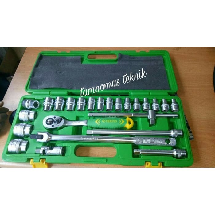 Kunci Sok Tekiro 8-32mm Sok Set Tekiro 24pcs Box Plastik