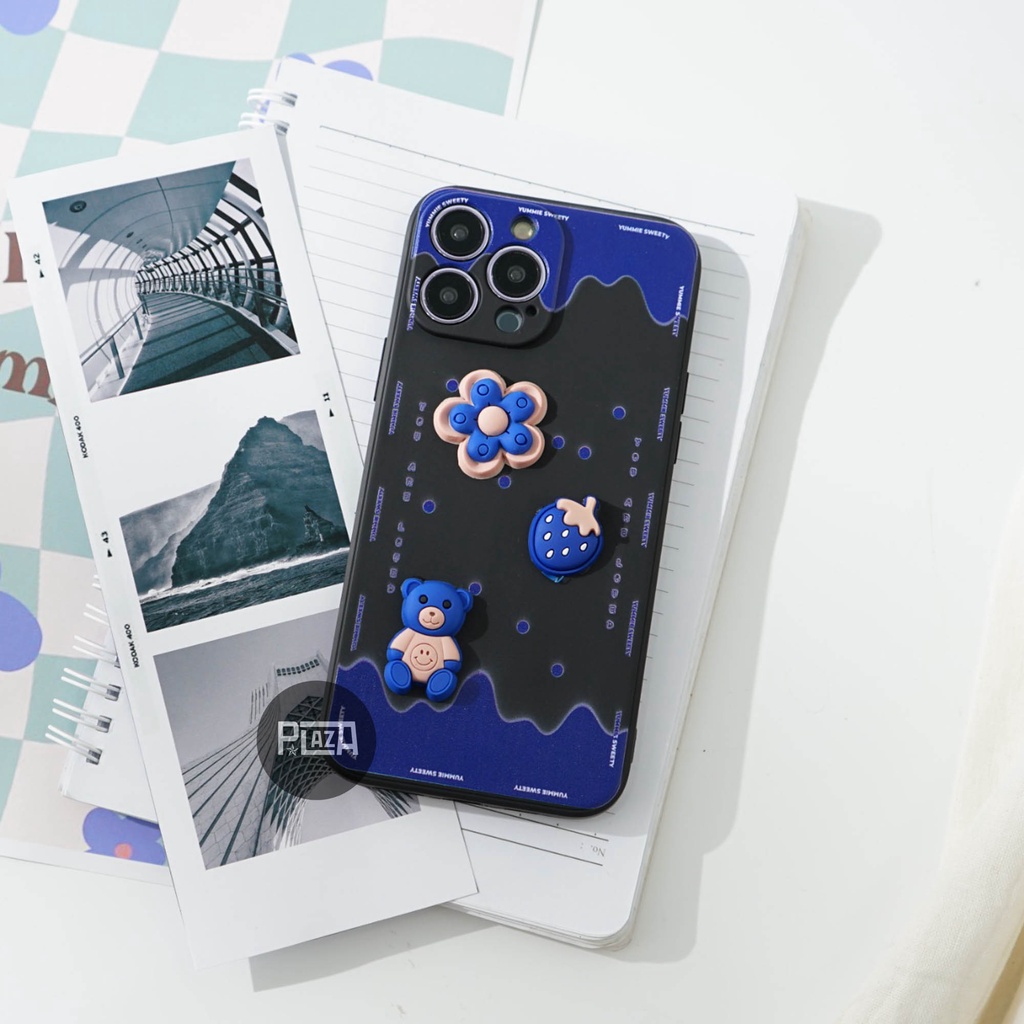 Softcase Motif Timbul Black [3D4] For Infinix HOT 10 PLAY HOT 10S HOT 11 HOT 11S HOT 9 HOT 9 PLAY SMART 4 SMART 5 SMART 6 NOTE 10 NOTE 10 PRO | CASE LUCU | 3D4 | CASE MOTIF | CASE SOFTCASE 3D | SOFTCASE 3D | KIYOWO | PLAZACASE