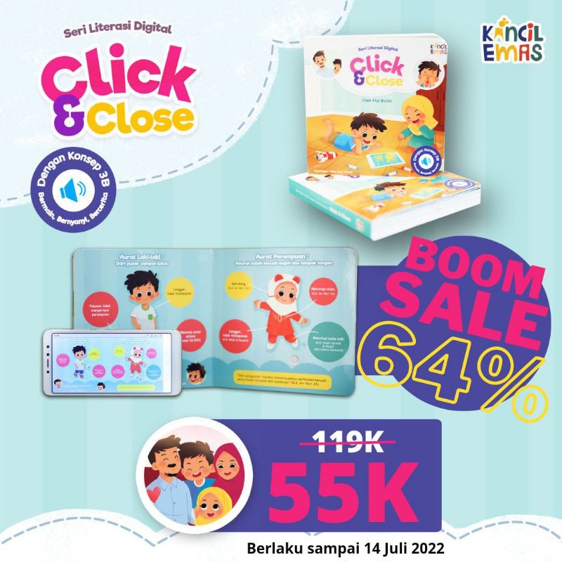 

[Flash Sale] Promo Buku Anak Anti Pornografi Click & Close + Free Buku Digital