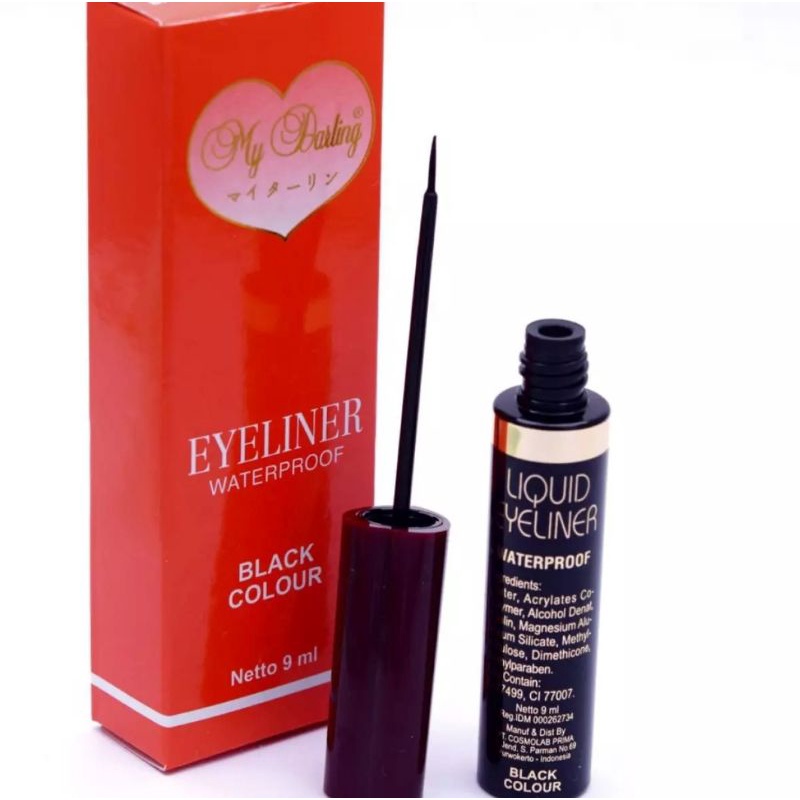 EYELINER MY DARLING BPOM WATERPROOF WARNA HITAM-9ml