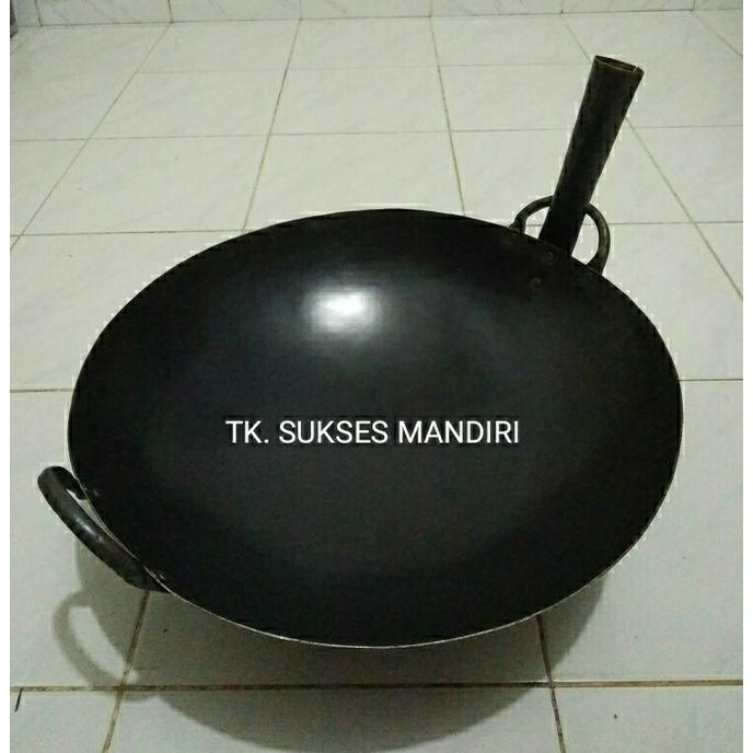 BARANG MURAH KUALI BAJA HITAM 40 CM, KWALI, KUWALI, WAJAN, PENGGORENGAN NASI GORENG