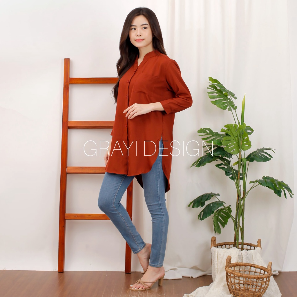 ATASAN POLOS / KEMEJA TUNIK POLOS / KEMEJA WANITA POLOS / TUNIK POLOS / KEMEJA TUNIK WANITA / KEMEJA