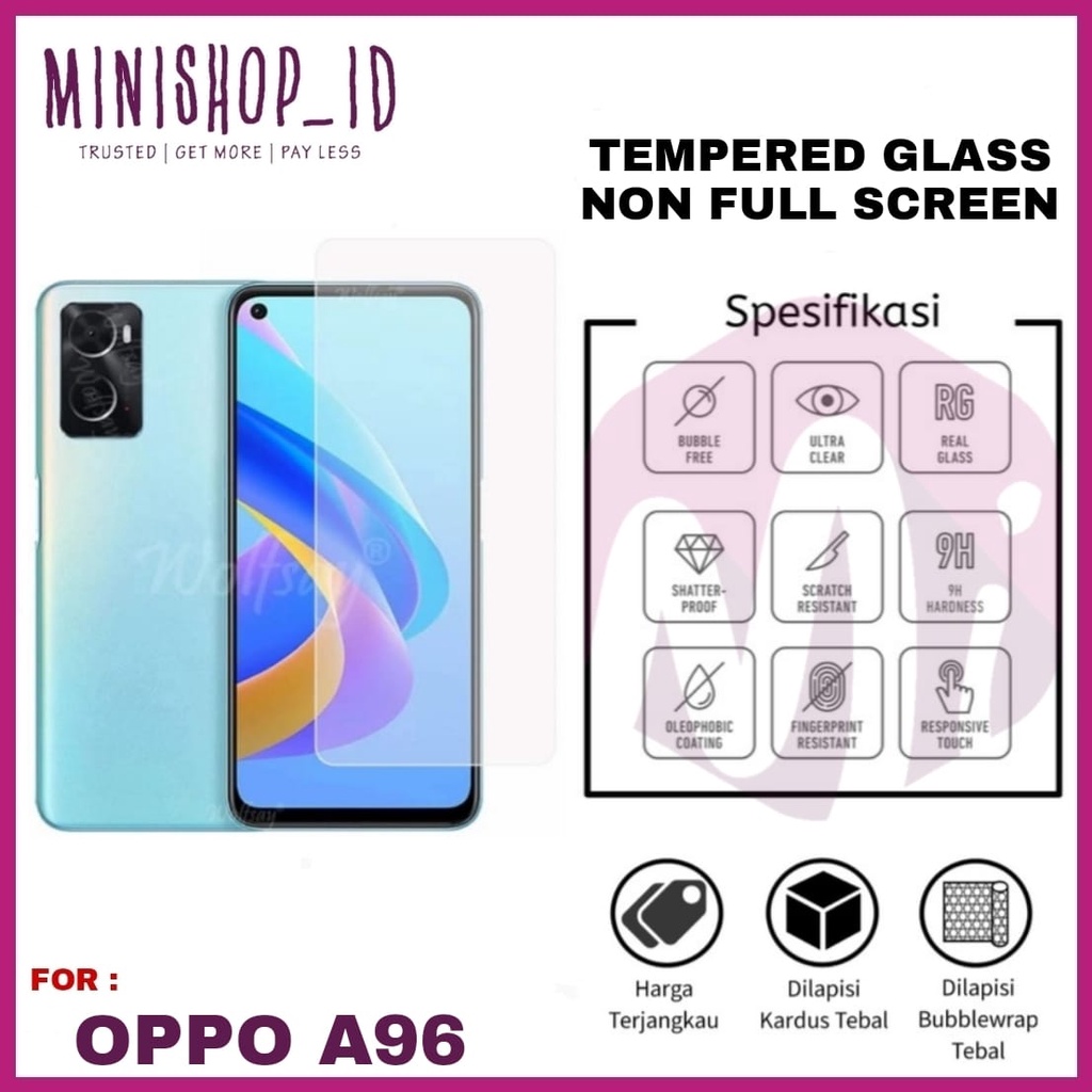 OPPO A96 ANTI GORES TEMPERED GLASS SCREEN ANTI GORES HP SCREEN PROTECTOR