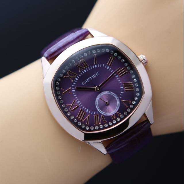 Jam Tangan Wanita Detik Bawah Jam Kulit Cartier