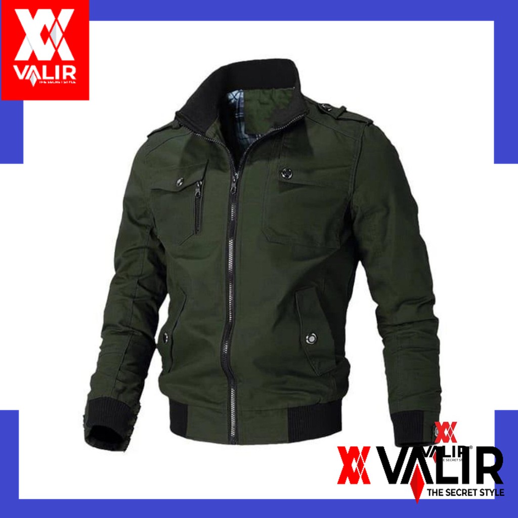 Jaket Pria Distro terbaru/ Jaket Taslan Pria Original Valir Ruster