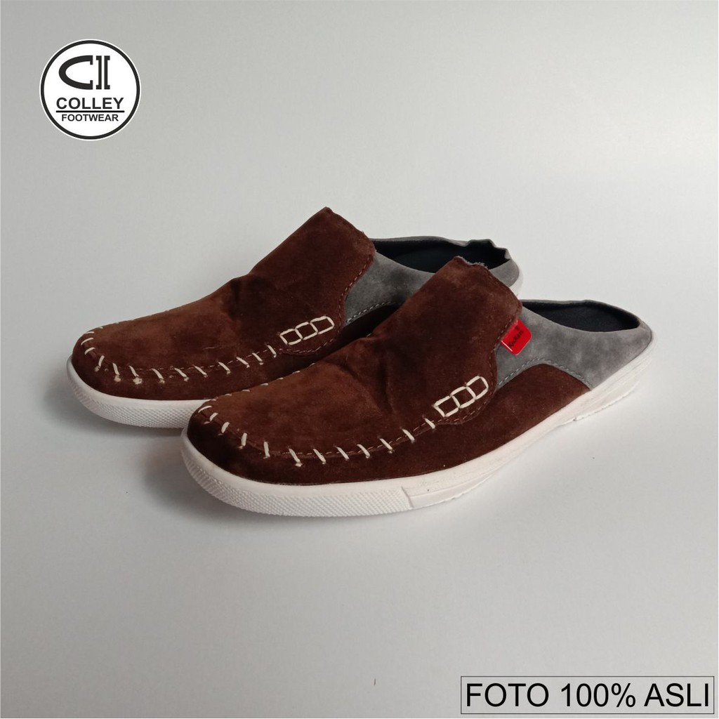 COD - SEPATU BUSTONG PRIA SLIP ON / SLIDE / CASUAL SLOP CLY-BTG.005