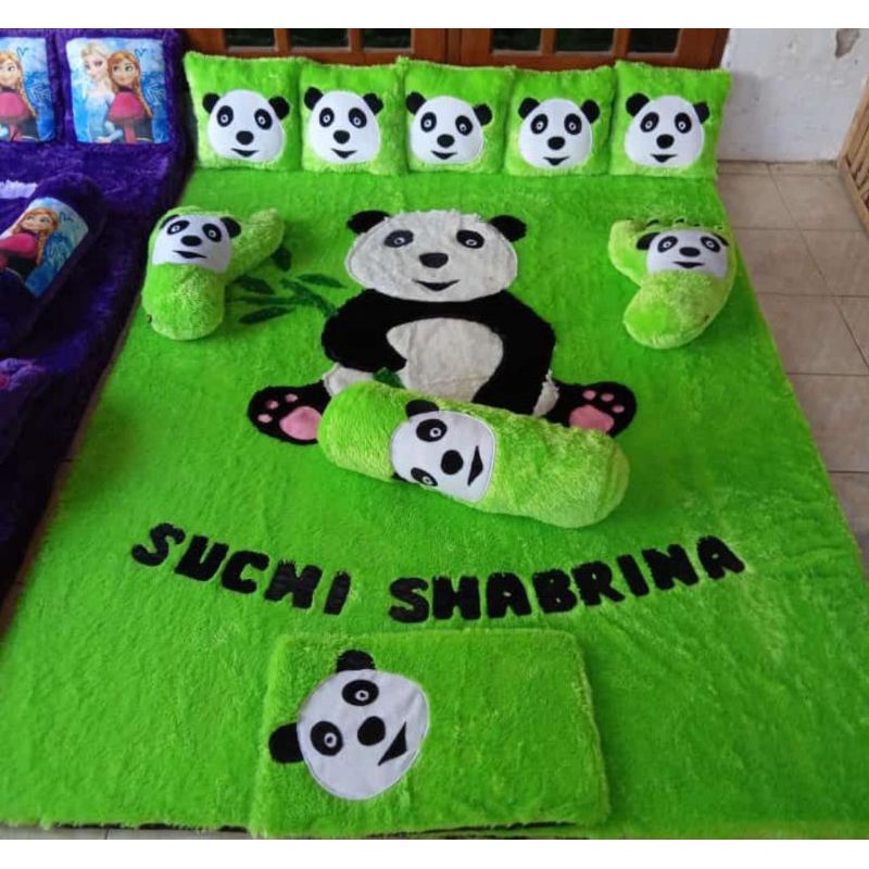 karpet rasfur karakter panda