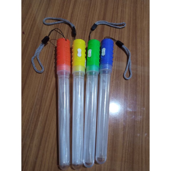 Lampu Stik Mainan LED Warna Warni Motif Polos 18 cm