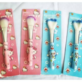 Kuas Brush Blush On Satuan Karakter Hello Kitty Doraemon Polos